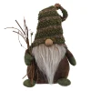 Best Sale MOBILI REBECCA Gobelin Elfe Scandinave Ornement Polyester Marron Vert 28X19X13