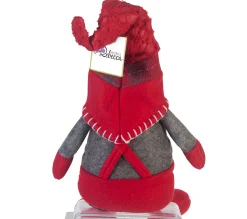 Sale MOBILI REBECCA Nain Longues Jambes Elfe Gris Rouge Tissu Idee De Noël 67X10X14