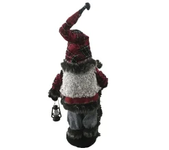 Cheap MOBILI REBECCA Pere Noël Gnome Rouge Gris Polyester Plastique 53X23X13