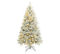 MOBILI REBECCA Sapin Et Accessoire^ Sapin De Noël Blanc 180 Cm 850 Branches Pais Avec 300 Lumieres Led Incluses