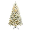 MOBILI REBECCA Sapin Et Accessoire^ Sapin De Noël Blanc 210 Cm 1000 Branches Paisses Avec 400 Lumieres Led Incluses