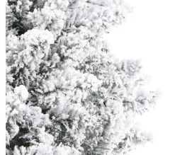 MOBILI REBECCA Sapin Et Accessoire^ Sapin De Noël Blanc 210 Cm 1000 Branches Paisses Avec 400 Lumieres Led Incluses