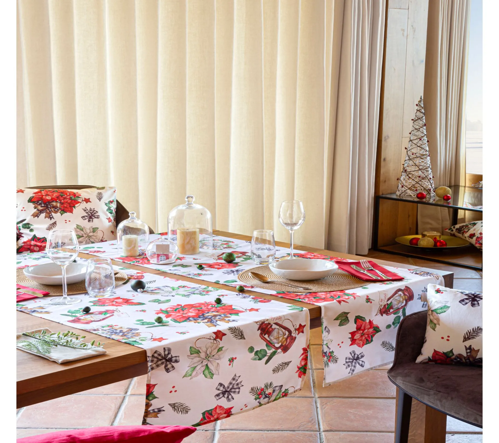 Fashion NAF NAF Chemin De Table De Noël Ribbon 50X150 Cm