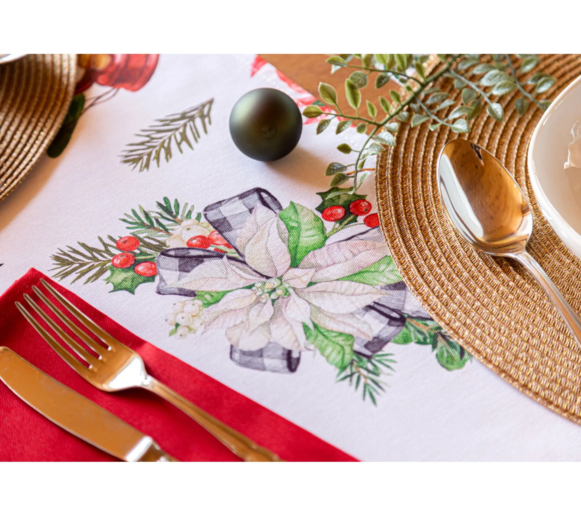 Fashion NAF NAF Chemin De Table De Noël Ribbon 50X150 Cm