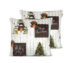 Cheap NAF NAF Housse De Coussin En Velour De Noël Holly Jolly 45X45 Cm (2)