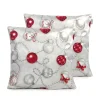 Flash Sale NAF NAF Housse De Coussin En Velour De Noël Xmas Days 45X45 Cm (2)
