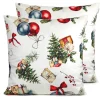 Shop NAF NAF Housse De Coussin En Velour De Noël Presents 60X60 Cm (2)