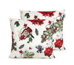 New NAF NAF Housse De Coussin En Velour De Noël Ribbon 45X5 Cm (2)