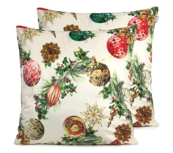 Discount NAF NAF Housse De Coussin En Velour De Noël Décoration 60X60 Cm (2)