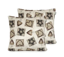 Shop NAF NAF Housse De Coussin En Velour De Noël Warm 45X45 Cm (2)