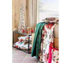Outlet NAF NAF Housse De Coussin En Velour De Noël Ribbon 60X60 Cm (2)