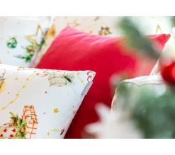 Flash Sale NAF NAF Housse De Coussin En Velour De Noël Puppies 60X60 Cm (2)