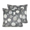 Outlet NAF NAF Housse De Coussin En Velour De Noël Rustic 45X45 Cm (2)