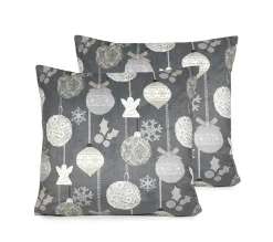 Outlet NAF NAF Housse De Coussin En Velour De Noël Rustic 45X45 Cm (2)