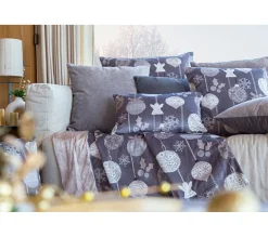 Outlet NAF NAF Housse De Coussin En Velour De Noël Rustic 45X45 Cm (2)