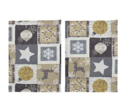 Sale NAF NAF Lot De 2 Torchons De Noël Rustic 50X70 Cm