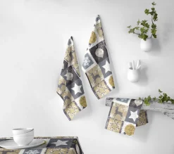 Sale NAF NAF Lot De 2 Torchons De Noël Rustic 50X70 Cm