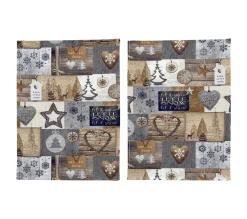 Outlet NAF NAF Lot De 2 Torchons De Noël Warm 50X70 Cm