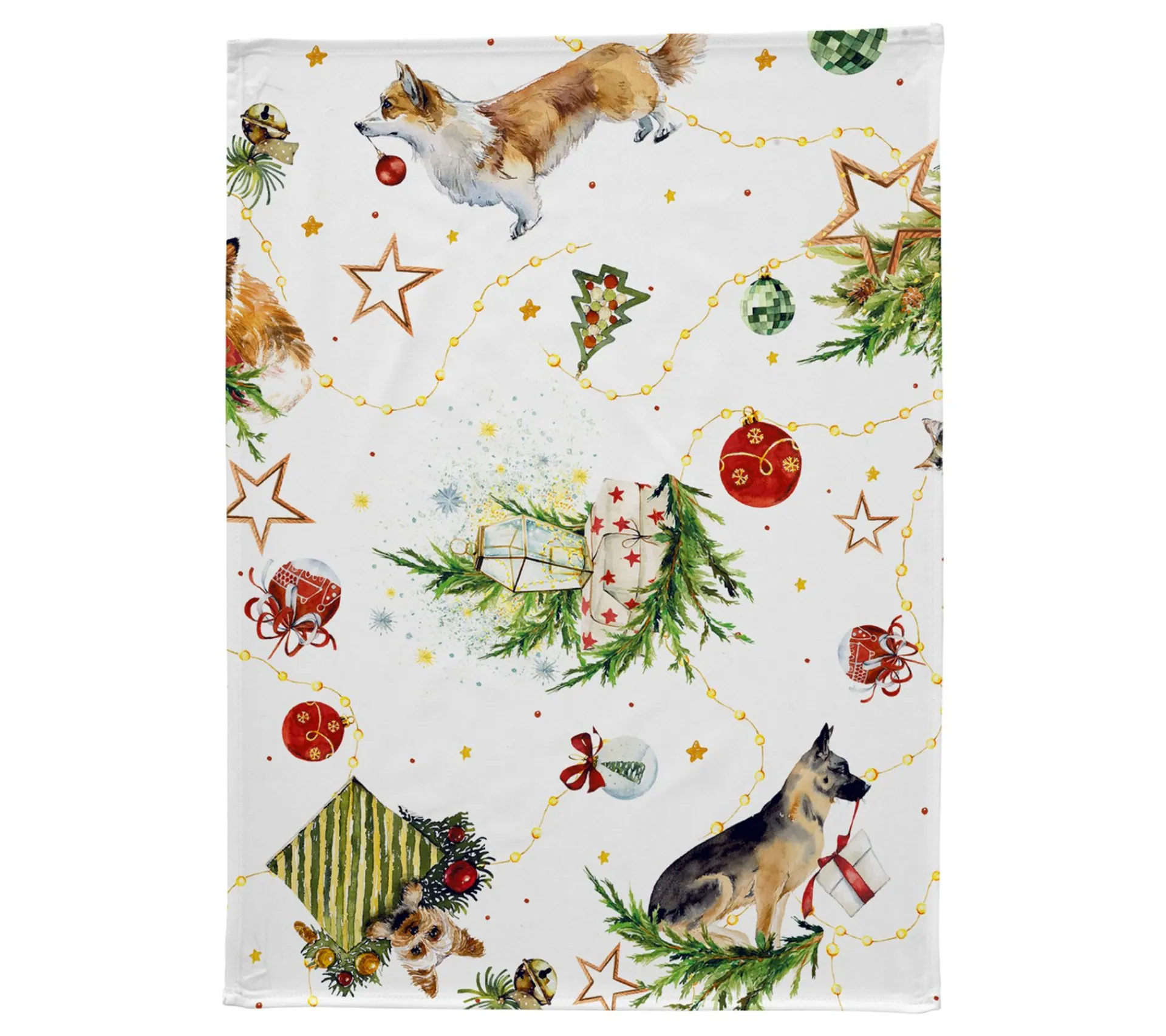 Fashion NAF NAF Lot De 2 Torchons De Noël Puppies 50X70 Cm