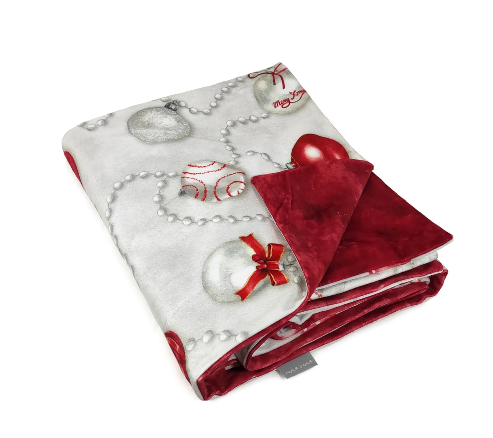 Discount NAF NAF Plaid Reversible De Terciopelo De Navida Xmas Days 130X170 Cm