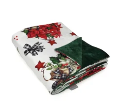 Shop NAF NAF Plaid Reversible De Velour De Noël Ribbon 130X170 Cm