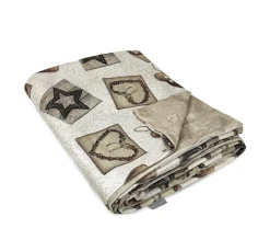 Fashion NAF NAF Plaid Reversible De Velour De Noël Warm 130X170 Cm