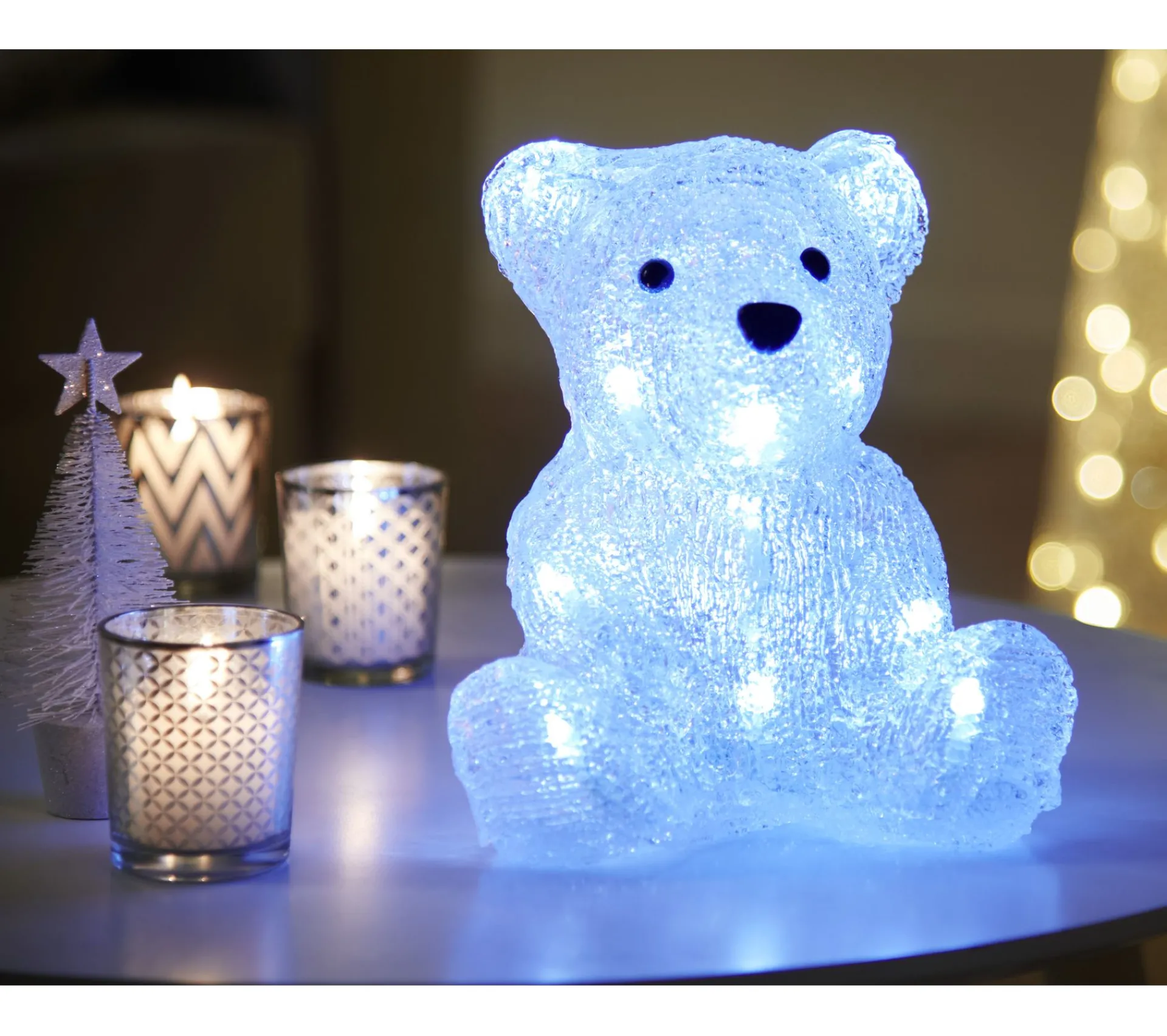 Hot * Objet Lumineux Ours Led Blanc