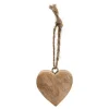 * Guirlande Et Boule De Sapin^Ornement A Suspendre Coeur Naturel