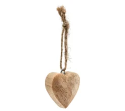 * Guirlande Et Boule De Sapin^Ornement A Suspendre Coeur Naturel
