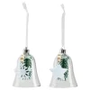 * Guirlande Et Boule De Sapin^Ornement H.8 Cm Cloche Transparent