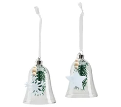 * Guirlande Et Boule De Sapin^Ornement H.8 Cm Cloche Transparent