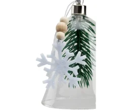* Guirlande Et Boule De Sapin^Ornement H.8 Cm Cloche Transparent