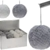 * Guirlande Et Boule De Sapin^Ornement Paillete D.8 Cm Siberie Gris / Blanc