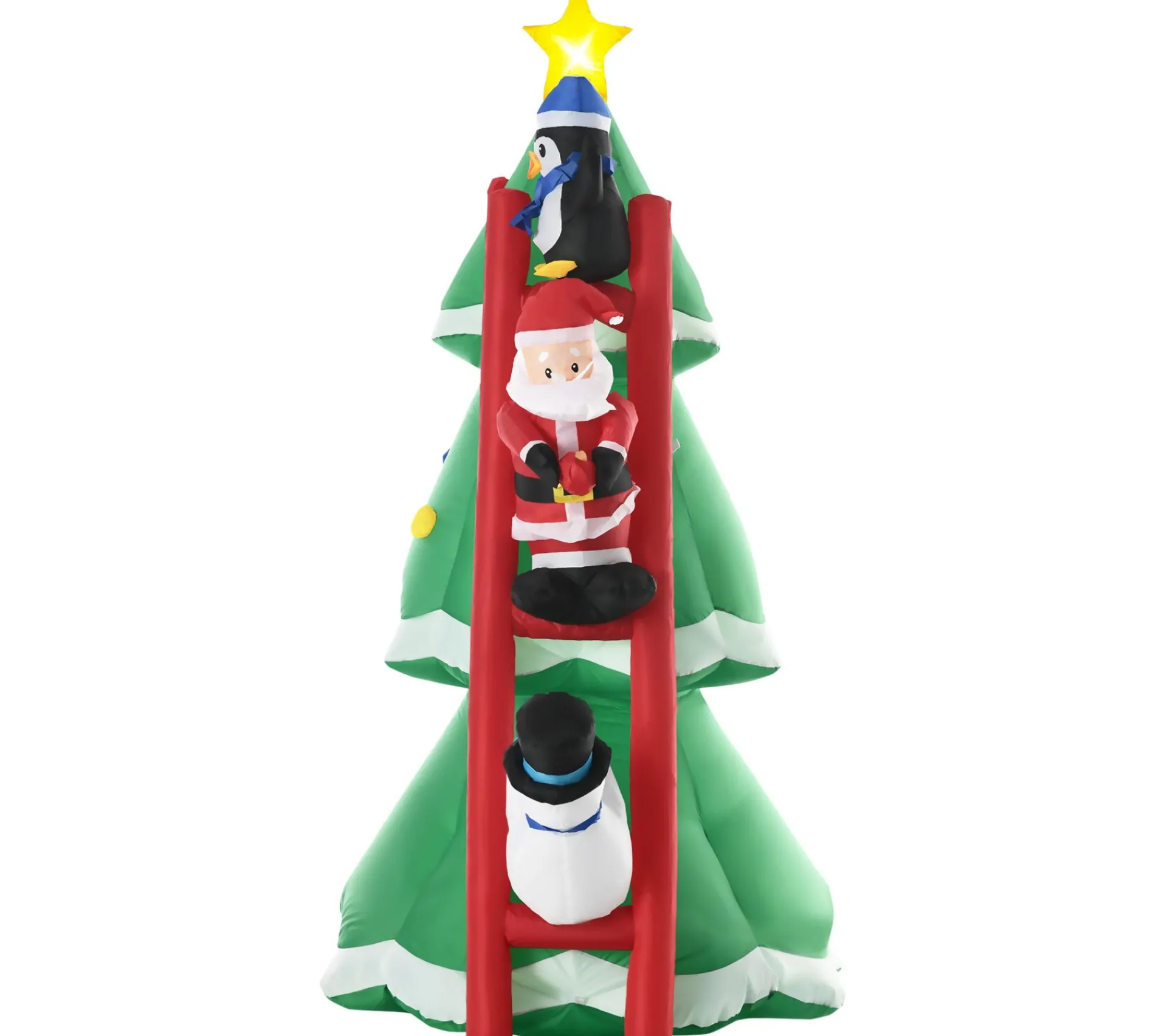 Online OUTSUNNY Décoration Gonflable Led Sapin De Noël Décore 2,47H M