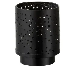 Store * Photophore A Led En Metal "Convi" 17Cm Noir