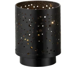 Store * Photophore A Led En Metal "Convi" 17Cm Noir