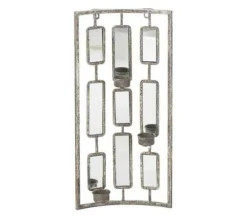 Outlet * Photophore Avec Miroirs "Comenza" 52Cm Gris