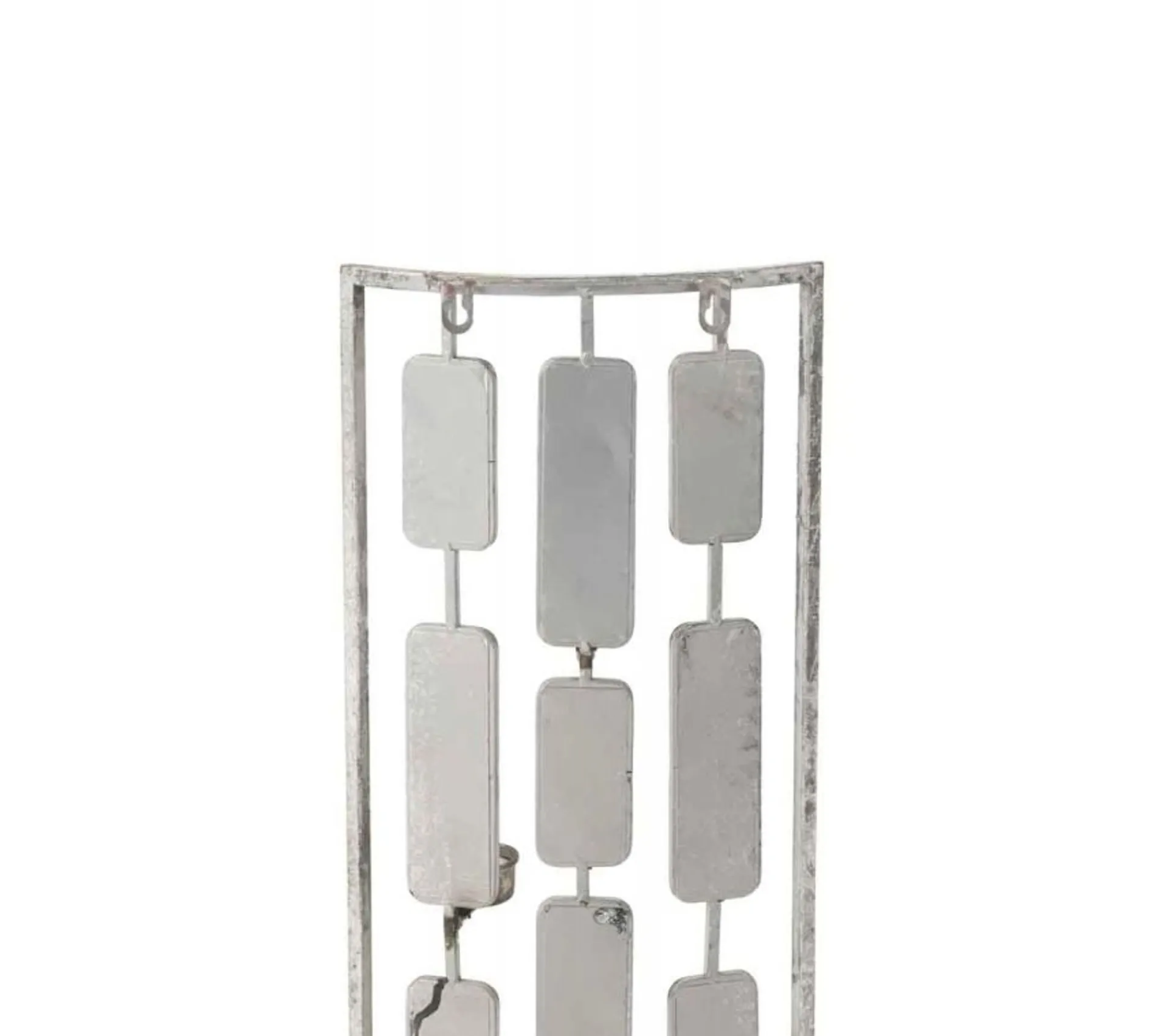 Outlet * Photophore Avec Miroirs "Comenza" 52Cm Gris