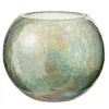 Cheap * Photophore Boule En Verre "Craquele" 19Cm Vert