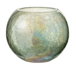 Cheap * Photophore Boule En Verre "Craquele" 19Cm Vert