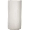 Discount * Photophore Cylindrique "Craquele" 29Cm Blanc Givre