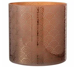Cheap * Photophore Déco En Verre "Arc" 25Cm Orange