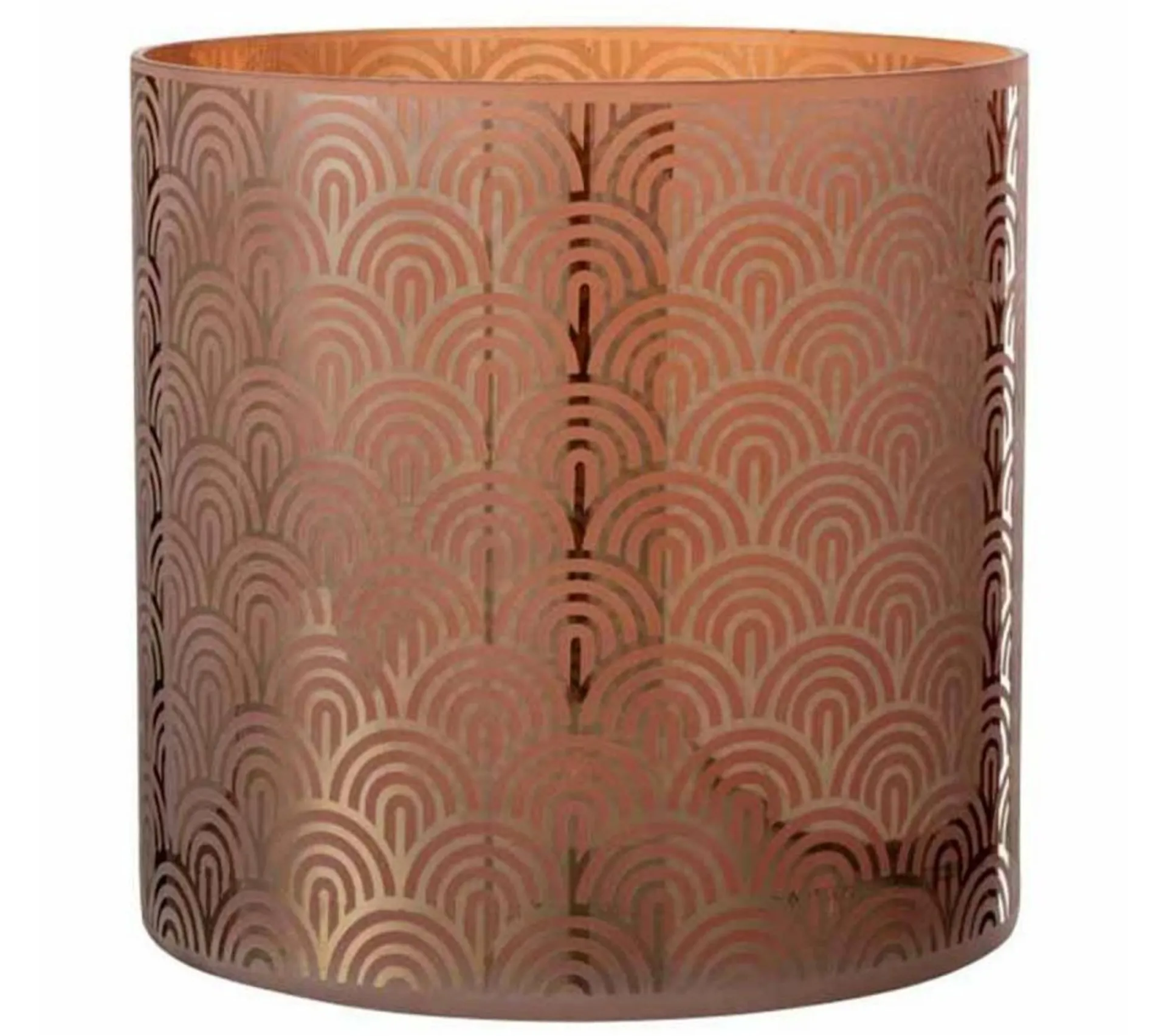 Cheap * Photophore Déco En Verre "Arc" 25Cm Orange