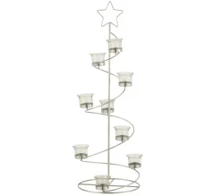 Shop * Photophore Design "Arbre Spirale" 70Cm Argent