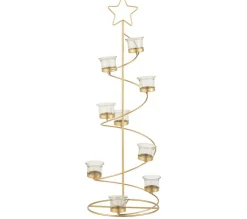 Discount * Photophore Design "Arbre Spirale" 70Cm Or