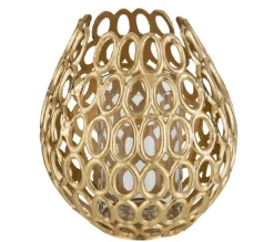Discount * Photophore Design Cercles "Evano" 33Cm Or