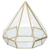 New * Photophore Design "Diamant" 7Cm Or
