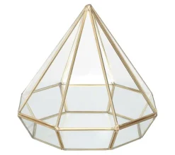 New * Photophore Design "Diamant" 7Cm Or