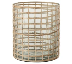 Cheap * Photophore Design En Rotin "Lamina" 22Cm Naturel