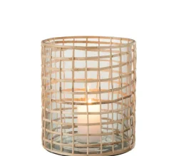 Cheap * Photophore Design En Rotin "Lamina" 22Cm Naturel